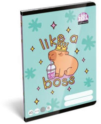 LIZZY Lollipop Capybara füzet, tűzött, A5, vonalas, 32 lap, 3. osztály, 12-32 (TICLFVA5LC3)