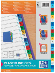 Oxford Index alfabetic A4 A-Z plastic, 20 file, margine color (100204724)