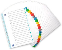 Oxford Index alfabetic A4 A-Z carton, 20 file, margine color (100204595)