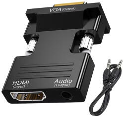HOPE R Convertor HDMI mama la VGA tata, cablu audio, 1080P, HOPE R (CHDMI2VGAHPR)