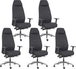 Mercury 5PACK Ergonomikus irodai szék VITAL BLACK (5 db)
