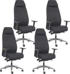 Mercury 4PACK Ergonomikus irodai szék VITAL BLACK (4 db)