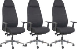Mercury 3PACK VITAL BLACK ergonómikus irodai szék (3 db)