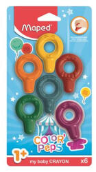 Maped Zsírkréta, MAPED "Color`Peps Baby", 6 különböző szín (863806)