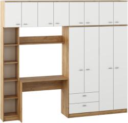 TEMPO KONDELA Set pentru studenţi , stejar artisan/alb, ORBI