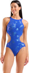 arena performance one graphic swimsuit neon blue xxs - uk28