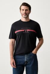Giorgio Armani férfi pamut póló - sötétkék S - answear - 22 990 Ft
