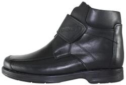 Nicolis Ghete barbati, negru, casual, piele naturala, imblanite, cu toc, Nicolis 44049-Negru (Marime: 44) (44049-Negru-44)