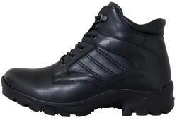 Nicolis Ghete barbati, negru, casual, piele naturala, imblanite, cu talpa groasa, Nicolis 47934-Negru (Marime: 44) (47934-Negru-44)