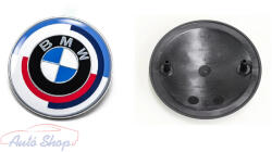  Gyári BMW 50 Yahre 82mm-es csomagtartó - motorháztető embléma 51148087192