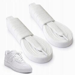  Cipőfűző Lapos Cipőfűző Fehér 120 CM Sneaker Tornacipő Pár (SZNURÓWKI DO SNEAKERSÓW BIAŁE)