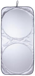 4Cars Első Szélvédő Napellenző 142×67 cm - Ezüst/Fekete
