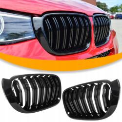 M MODECAR Vese Bmw X3 F25 X4 F26 2014-2017 fekete fényes rácsos grillrács