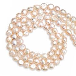  Margele Perle de Cultura Albe Neregulate 9-10x9-10 mm Lungime Sirag 38 cm