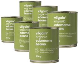 Vilgain Multipack 6 pièces - BIO edamame -⁠ fiatal, magas fehérjetartalmú szójabab, azonnali fogyasztásra kész, gyorsan gazdagítja bármely ételt