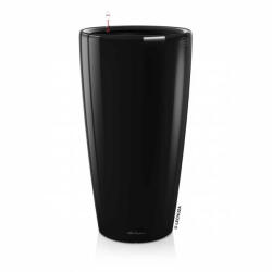 Lechuza RONDO Premium Black High Gloss műanyag növénytartó 32 cm