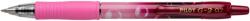 Pilot Zseléstoll 0, 7mm, nyomógombos Pilot G-2 Bubble rózsaszín test, írásszín kék