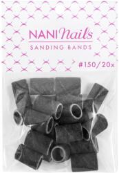 NANI csiszológyűrűk, 20 db - Szemcsesűrűség: 150, Black