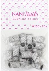 NANI csiszológyűrűk, 20 db - Szemcsesűrűség: 150, Zebra