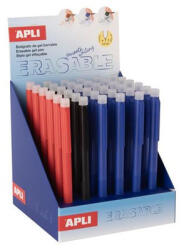 APLI Zseléstoll display, 0, 5 mm, nyomógombos, radírozható, APLI "Erasable", vegyes színek (szín nem választható) (LCA20512)