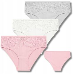 Moraj Női Bugyi Elegáns Bugyi Csipkével Bordázott Kényelmes Moraj 3-PÁR S (BDM600-032)
