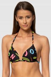 Moschino Fekete bikini felső neon betűkkel Xs