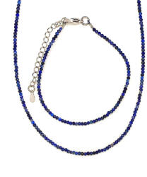 R. M. ékszer Lapis lazuli ékszerszett „Fáraókék - nyaklánc és karkötő, 2, 5 mm fazettált (23193)
