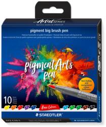 STAEDTLER Флумастри Staedtler Pigment Big Brush, 10 цвята, 373 C10-1 (35081-А-373 C10-1)