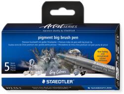 STAEDTLER Флумастри Staedtler Pigment Big Brush, 5 цв, 373 C5-1 (35080-А-373 C5-1)