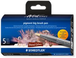STAEDTLER Флумастри Staedtler Pigment Big Brush, 5 цв, 373 C5-2 (35080-А-373 C5-2)