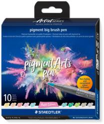 STAEDTLER Флумастри Staedtler Pigment Big Brush, 10 цвята, 373 C10-2 (35081-А-373 C10-2)