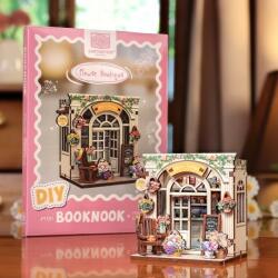 Cartartem Puzzle 3D, Mini cotor de carte Flower Boutique, Cartartem, Lemn