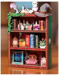 Cartartem Puzzle 3D, Mini cotor de carte Magic Bookshelf, Cartartem, Lemn