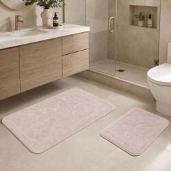 Tropik Home Set 2 covorase baie bumbac Parma Roz pudra, Tropik Home Covor baie