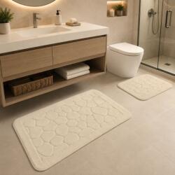 Tropik Home Set 2 covorase baie bumbac Parma bej, Tropik Home Covor baie