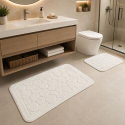 Tropik Home Set 2 covorase baie bumbac Parma ecru, Tropik Home Covor baie
