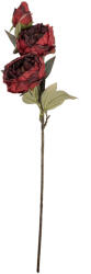 Clayre & Eef Floare artificiala rosie verde 16x16x72 cm (5PL0242R)