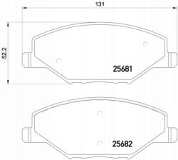 Brembo Fékbetétek P85121X