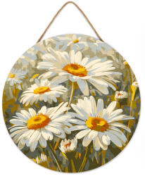 Figured Art Set pictura pe numere rotunda, pe lemn, Margarete, O30cm (RFA016)