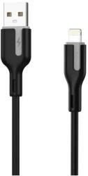 Choetech Cablu USB 2.0 A tata - Lightning Choetech XAL-0003-BK 1m 2.4A silicon negru (XAL-0003-BK)