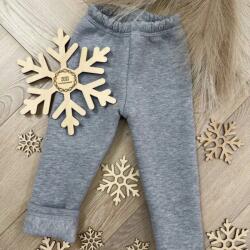  Zuzi bélelt leggings, szürke 116