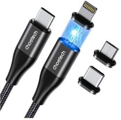 Choetech Cablu incarcator/date USB-C - USB-C 1.2m PD3.0 60W 20V/3A varfuri magnetice Choetech XCC1034 (XCC1034)