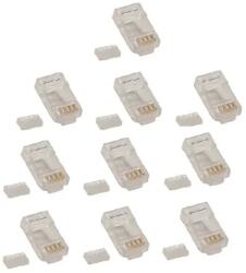 EMOS Set 10 mufe RJ45 8p8c cu ghidaj cabluri CAT6 UTP SOLID Emos K0103-10 (K0103-10)