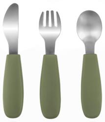 Zopa Силиконови детски прибори Zopa - Forest Green (954576) - baby
