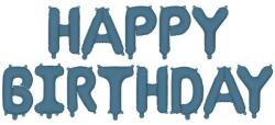 Party Deco Фолиен балон надпис „Happy Birthday - тъмносин (FB6T-074)