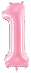 Party Deco Фолиев Балон Цифра, Розово, 86cm - 1 (FB1P-1-081)