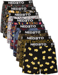 Nedeto 8PACK boxeri largi bărbați Nedeto multicolori (8NGV01) XXL (185387)