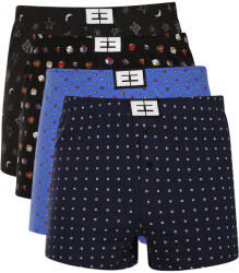 Nedeto 4PACK boxeri largi pentru bărbați Nedeto multicolori (4NTV06) 3XL (185391)