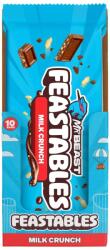 Lakomák Feastables MrBeast Crunch tejcsokoládé puffasztott rizzsel 60 g Teljes kiszerelés 10 darabból (24751 (2))