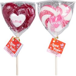 Becky Becky's Swirl Love szív alakú nyalóka gyümölcs ízesítéssel 1 db 75 g (27095)